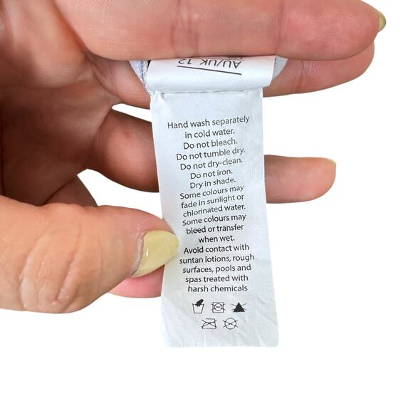 Nip Tuck Swim Blue & White Stripe Multi Fit Cup Ruched Bust One Piece Swimsuit - Picture 11 of 11